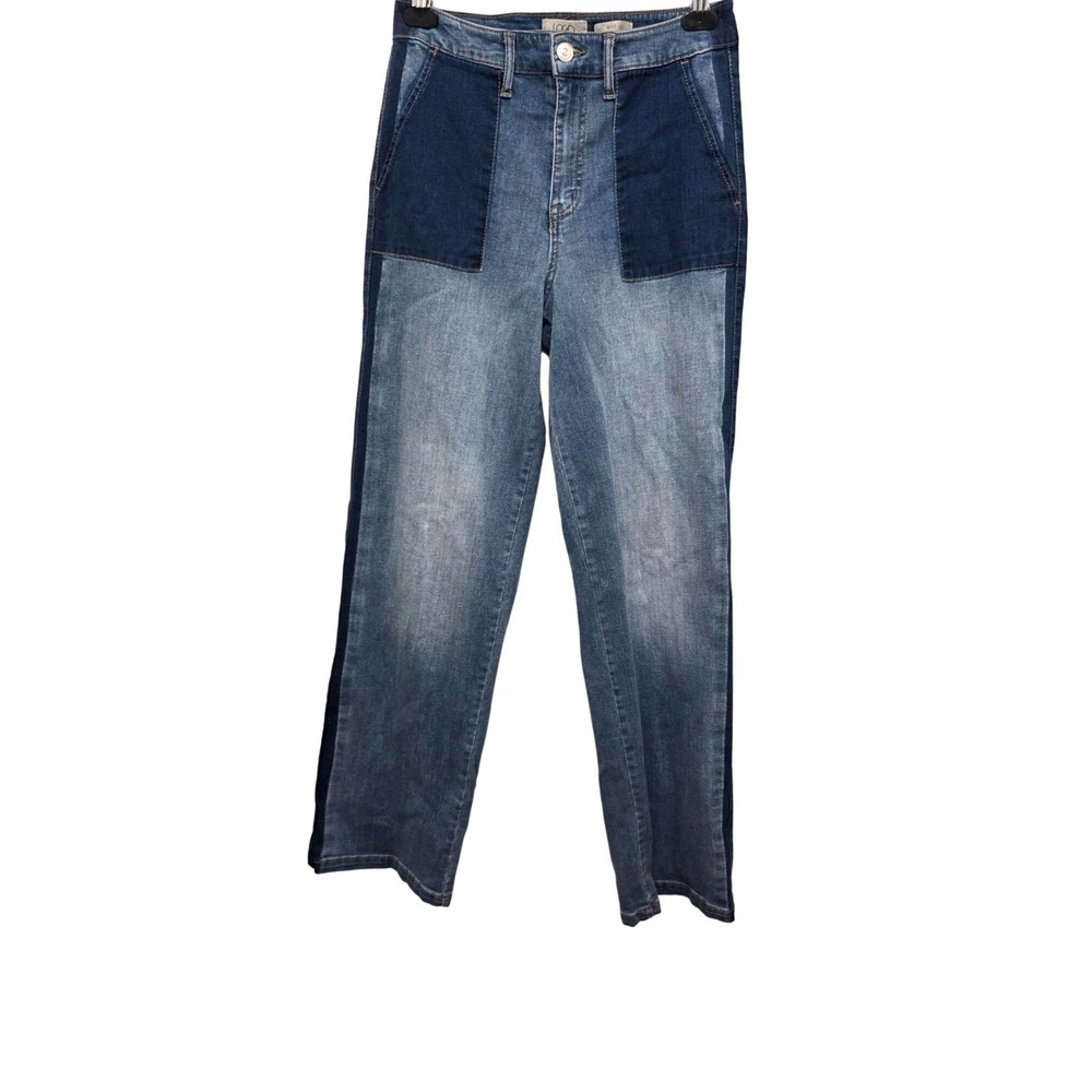 Logo by Lori Goldstein Women's Wide Leg High Waist Denim Jeans Size‎ 4T